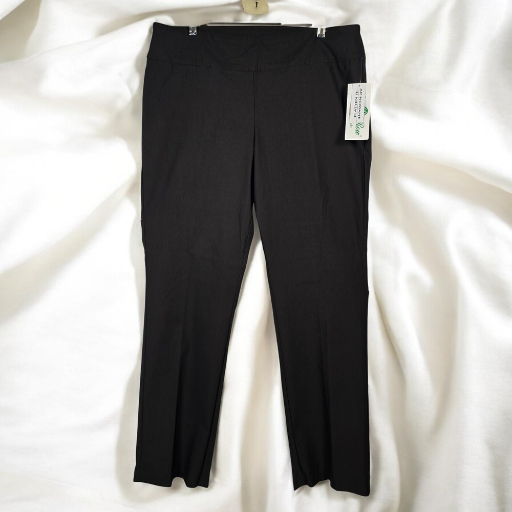 Coconut Row Palm Beach‎ Black Ankle Pants Flatten It Women's Size 16 Career NWT